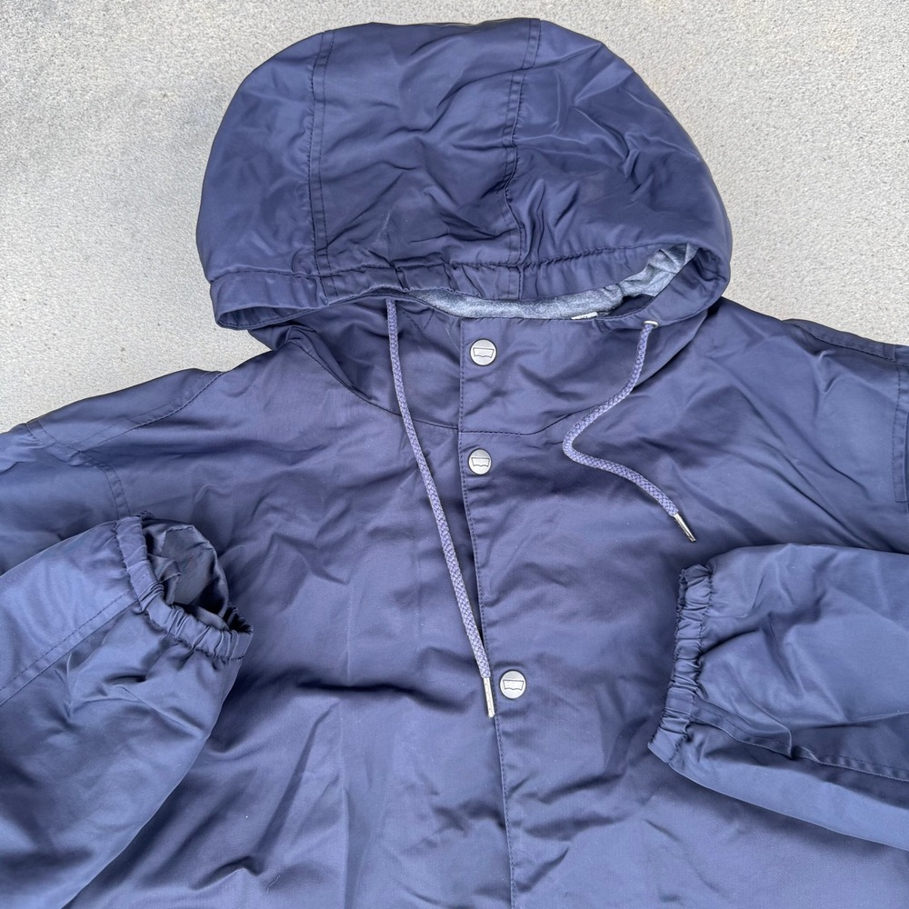 Levi's Men XL‎ Navy Blue Hooded Coaches Jacket Windbreaker Size XL